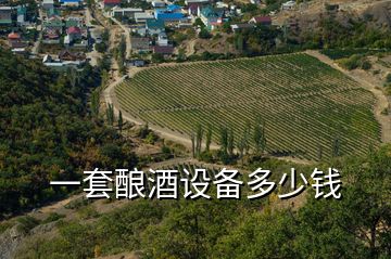 一套釀酒設備多少錢