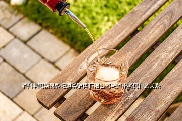 瀘州老窖柒泉乾陽酒類銷售有限公司與瀘州老窖什么關系