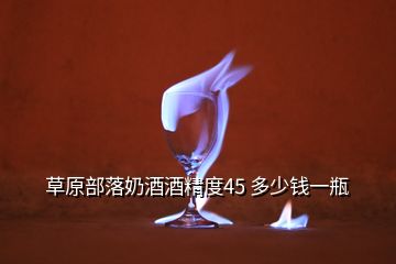 草原部落奶酒酒精度45 多少錢(qián)一瓶