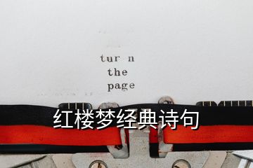 紅樓夢經典詩句