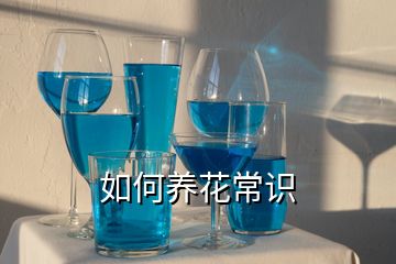 如何養(yǎng)花常識