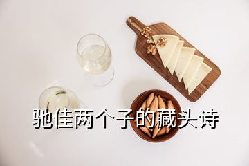 馳佳兩個子的藏頭詩