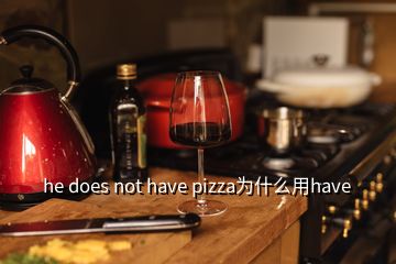 he does not have pizza為什么用have