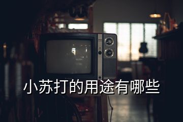 小蘇打的用途有哪些