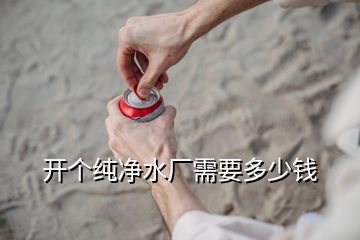 開(kāi)個(gè)純凈水廠需要多少錢