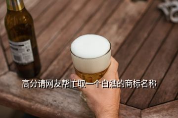 高分請網(wǎng)友幫忙取一個白酒的商標名稱