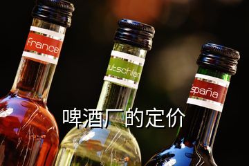 啤酒廠的定價(jià)