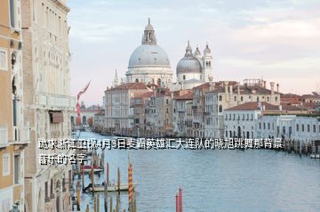 跪求浙江衛(wèi)視4月3日麥霸英雄匯大連隊(duì)的曉旭跳舞那背景音樂的名字